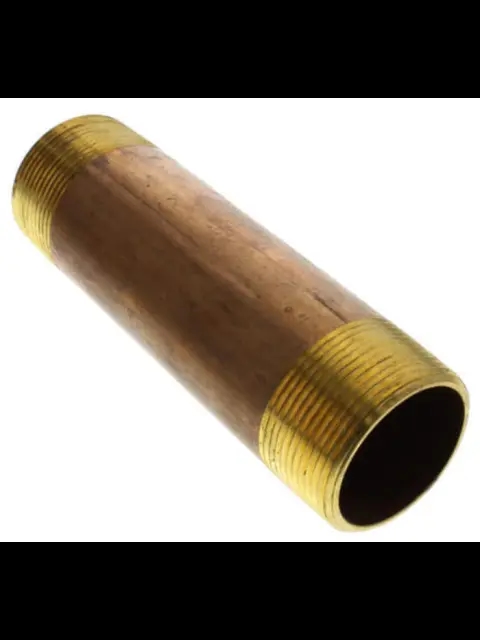 1-1/4" X 5" Brass Nipple