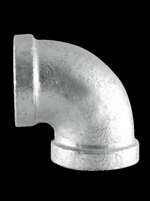 2" Galvanized Malleable 90 Elbow