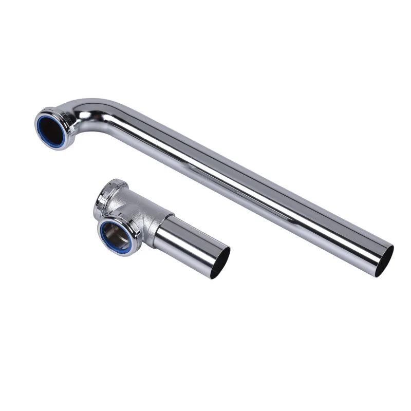 1-1/2" X 16" Chrome Slip Joint End Outlet 20GA 2-Part Waste