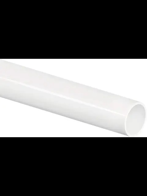 2" X 20' Straight Pipe White/Natural UV Shield