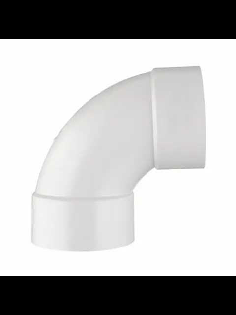 2" PVC DWV 90 1/4 Bend (HxH)