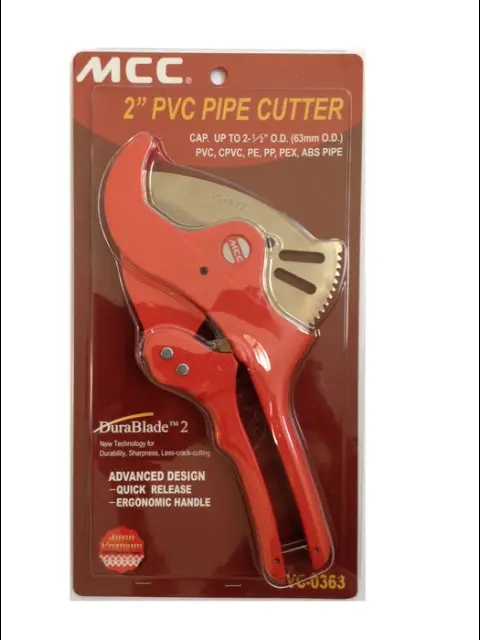 MCC VC-0363 PVC Pipe Cutter Up To 2-1/2"