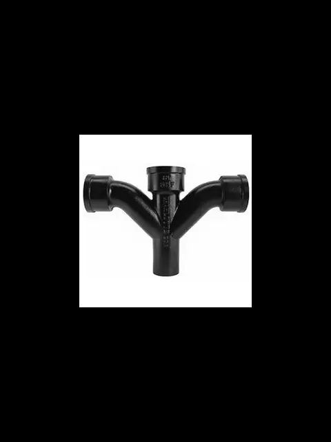 4" No Hub Cast Iron Combination Y & 1/8 Bend Import