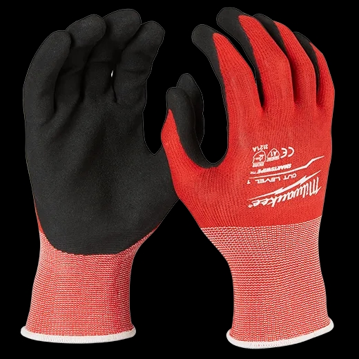 Cut Level 1 Nitrile Dipped Gloves - X-Large