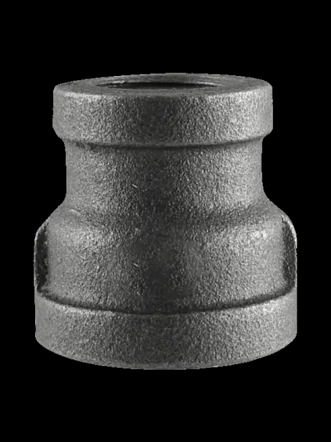 2-1/2" X 3/4" Black Malleable Reducing Coupling