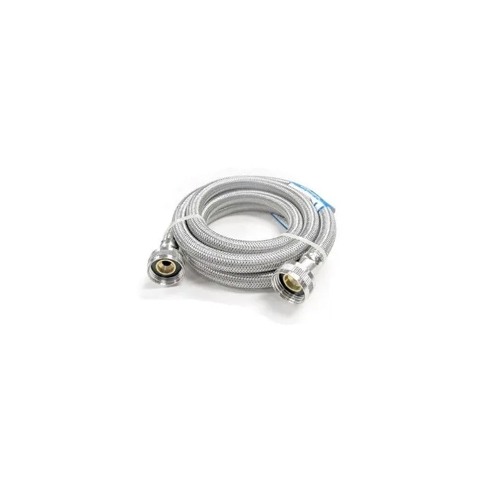 Easyflex EF-WM-34HB-60 3/4" FHT X 3/4" FHT X 60" Stainless Steel Washing Machine Connector