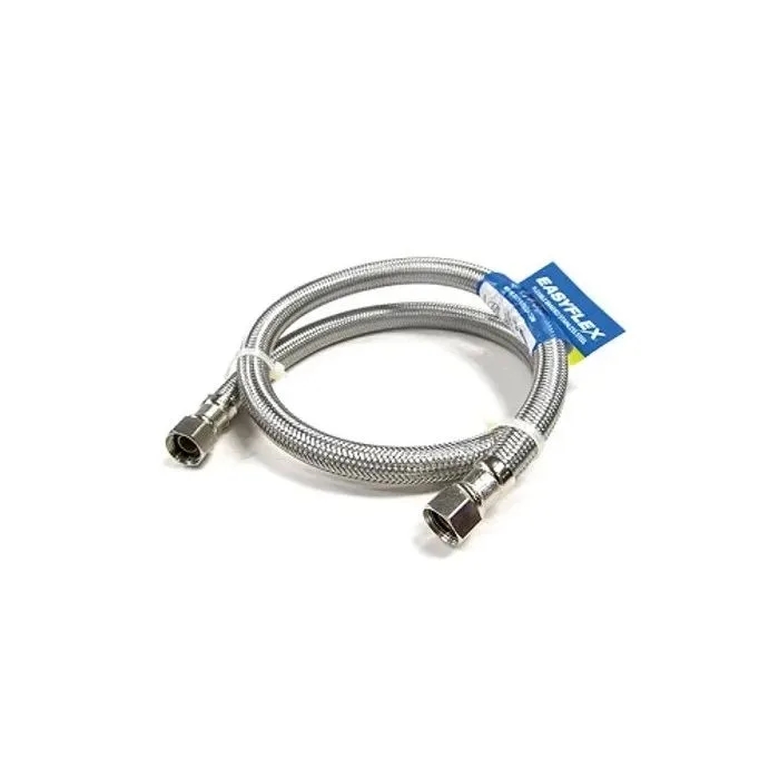 Easyflex EF-FC-12F12F-16 1/2" FIP X 1/2" FIP X 16" Stainless Steel Faucet Connector