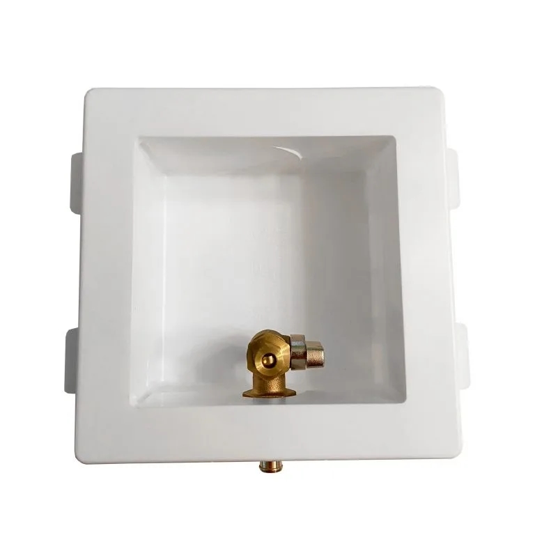 LSP OB-807-LL Plastic Ice Maker Box White 1/2" CPVC X 1/4" Compr.