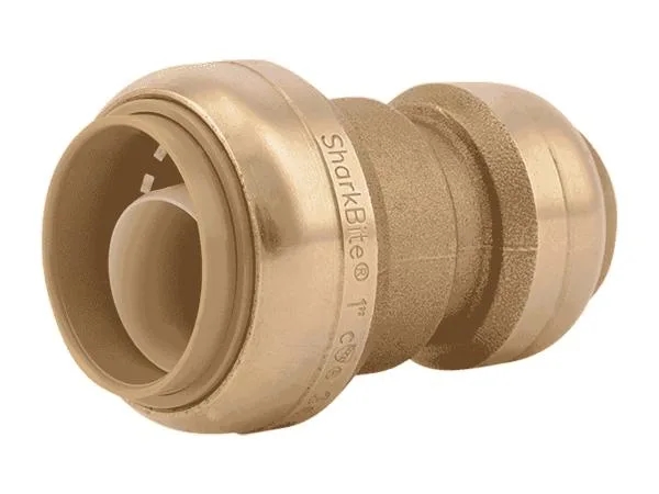 1" X 3/4" Brass Push-To-Connect Reducing Coupling
