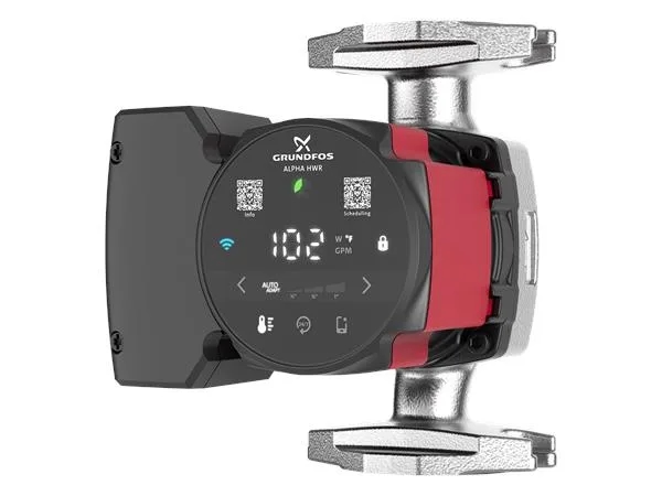 Grundfos 92603110 Alpha HWR 15-55 SF High-Efficiency Hot Water ECM Circulator With Dedicated Return Line