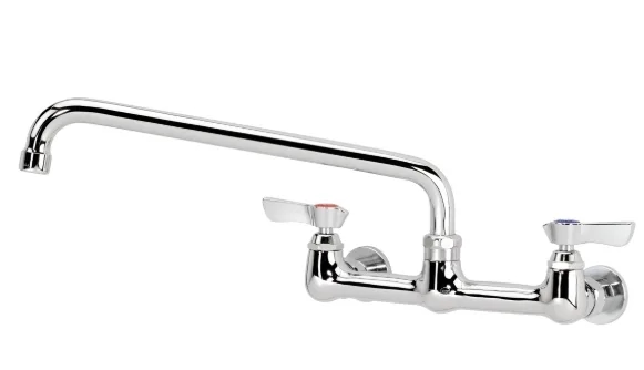Krowne 12-812L Silver Series 8" Center Wall Mount Faucet with 12" Spout