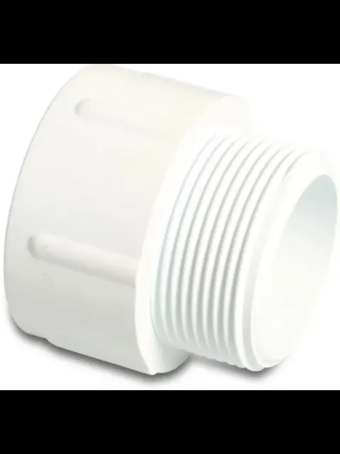 MALE; 4 INCH X 4 INCH; 4 INCH MIP X 4 INCH IPS SOLVENT WELD SOCKET END CONNECTION; 40 S SCHEDULE; INJECTION MOLDED PVC MATERIAL; ASTM D1784 MATERIAL SPECIFICATION; 140 DEG F TEMPERATURE RATING; APPLICATION WATER; 436 MODEL; APPROXIMATE WEIGHT 0.84 LB