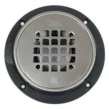 2" PVC Shower Drain Round Stainless Steel