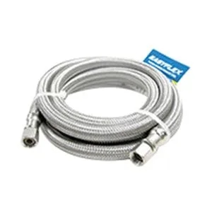 Easyflex EF-IC-14C14C-10 1/4" COMP X 1/4" COMP X 120" Stainless Steel Ice Maker Connector
