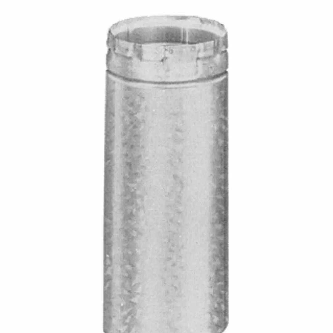 AMERICAN METAL 3E12A 3" X 1' Adjustable Pipe Section B-Vent Double Wall