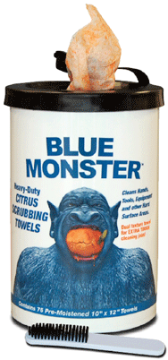 Blue Monster Citrus Scrubbing Towel