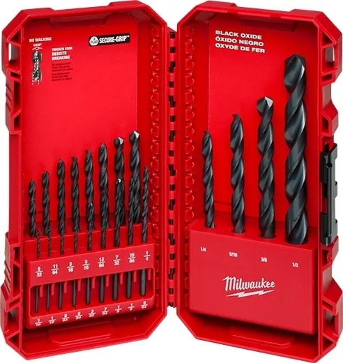 21PC THUNDERBOLT Black Oxide Drill Bit Set