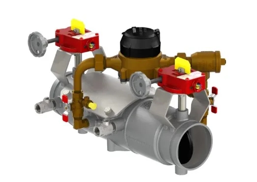 DERINGER 30 (DCDA-II) D-4030-CFM 4" Double Check Detector Backflow Preventer