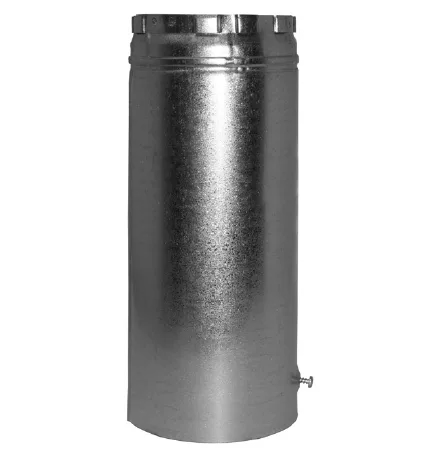 AMERICAN METAL 4E12A 4" X 1' Adjustable Pipe Section B-Vent Double Wall
