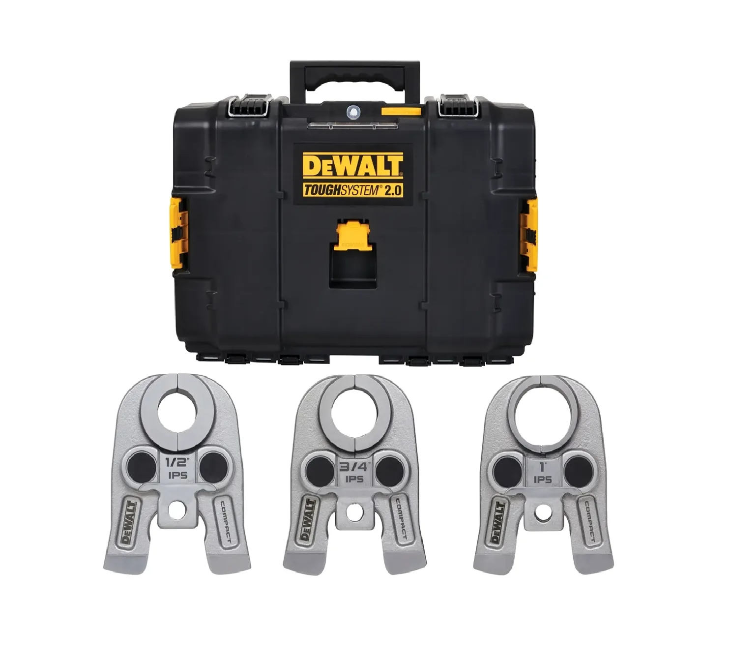 DeWalt DCE212K 1/2" to 1" Compact IPS Press Jaws Kit