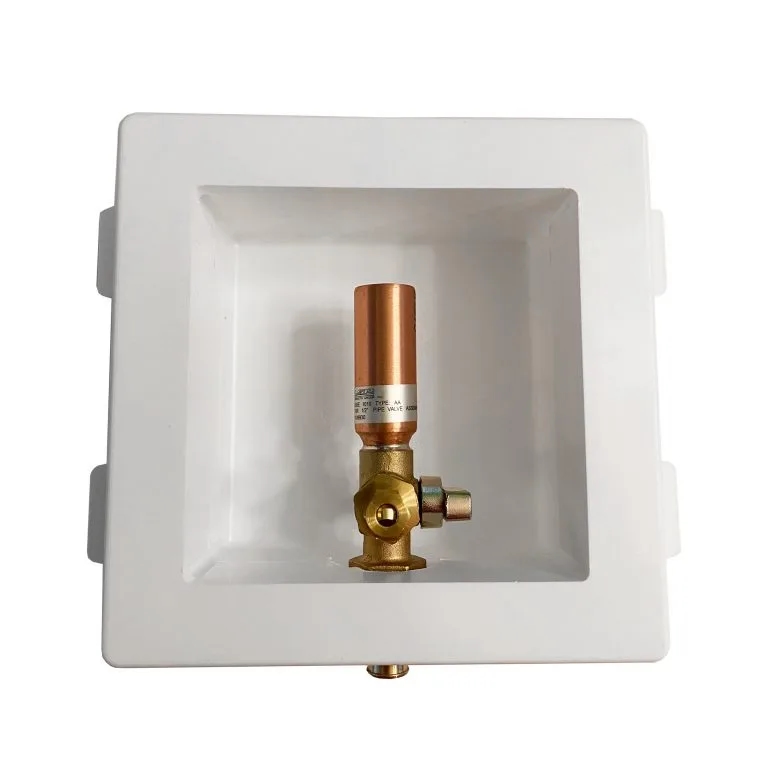 LSP OB-817 Plastic Ice Maker Box 1/2" Copper Sweat W/Water Hammer