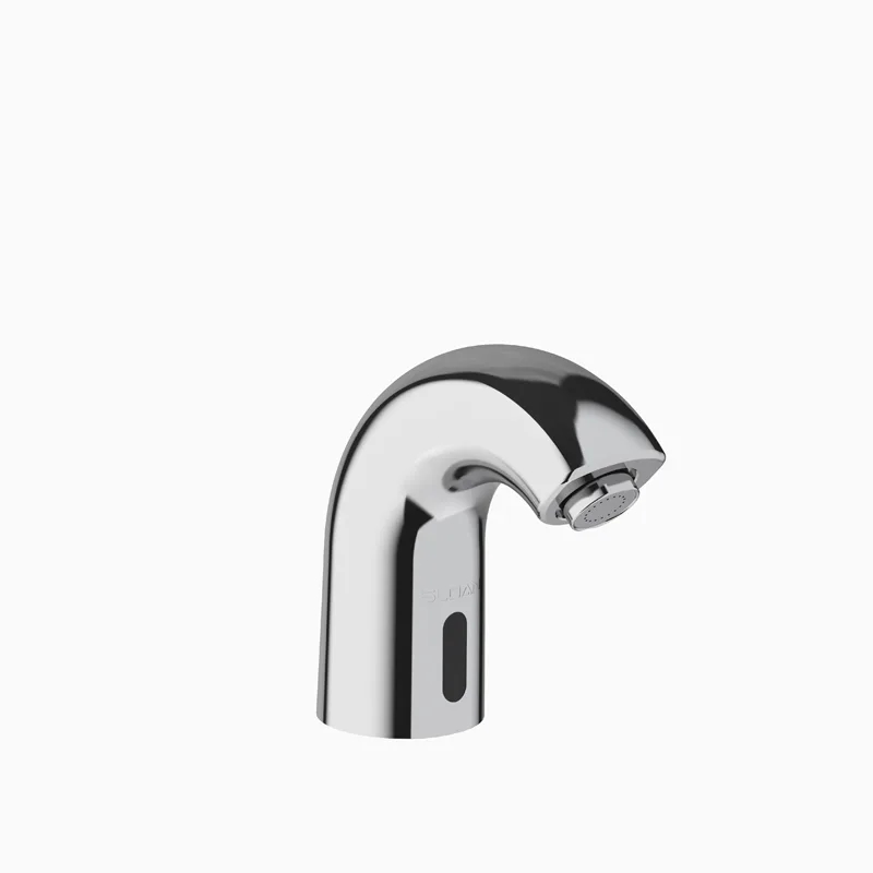 Sloan 3362103 Optima 0.5 gpm Plug In Sensor Bathroom Sink Faucet W/ 4" Trim Plate & Back Check Tee in Polished Chrome