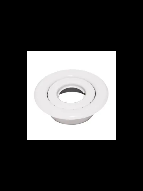 401 Short Escutcheon Canopy Cup 1/2" White