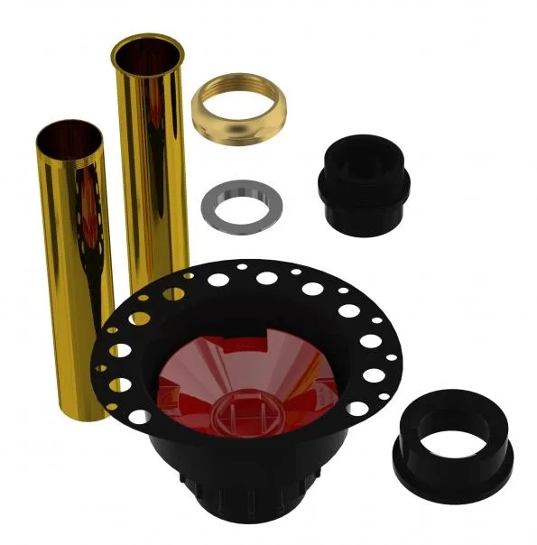 ABS Freestanding Tub Drain Kit W/Stainless Steel Flange