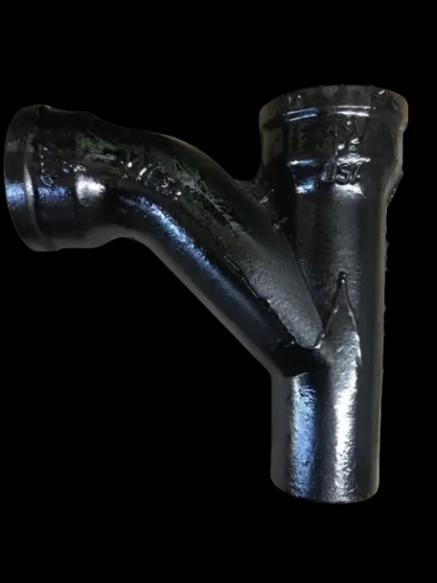 1-1/2" No Hub Cast Iron Combination Y & 1/8 Bend Import