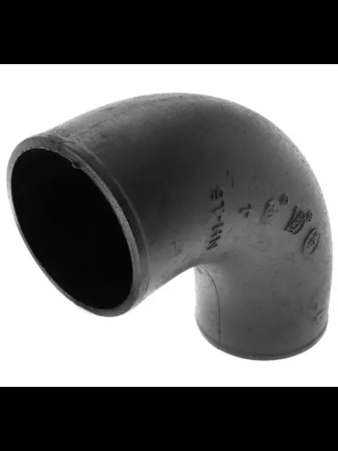 3" No Hub Cast Iron Medium Sweep 1/4 Bend 90 Import
