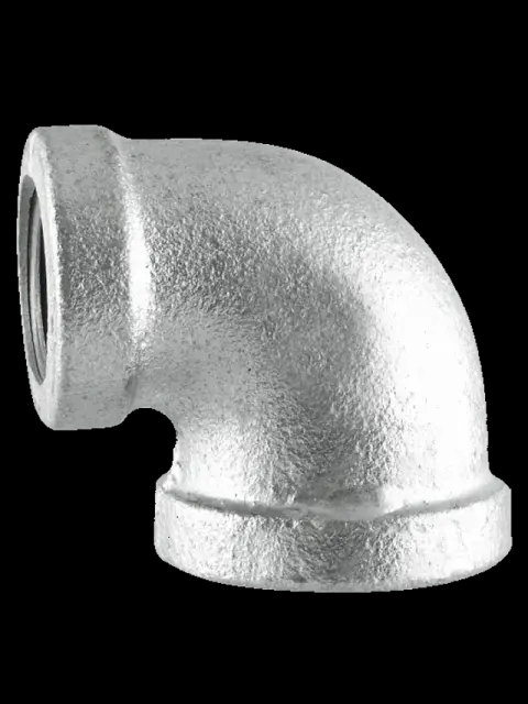 1" X 1/2" Galvanized Malleable Reducing 90 Elbow