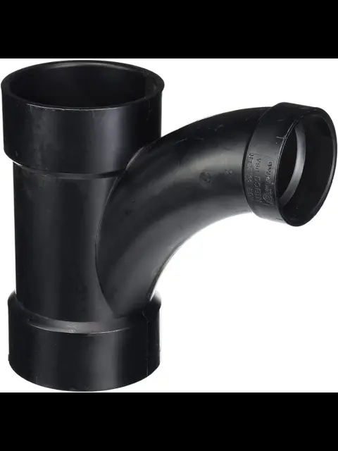 4" ABS Combination Wye & 1/8 Bend (One-Piece)