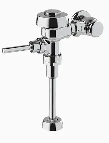 Sloan 3912633 Royal 186-0.125-DBP Single-Flush Manual Exposed Flushometer 0.125 GPF Flush Rate 3/4" IPS Inlet 3/4" Spud 15 to 80 psi Pressure Polished Chrome