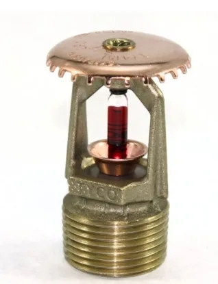 Tyco TY4151 Model TY-B 3/4" 200F 8K Standard Response and Upright Sprinkler Head in Natural Brass - 575901200