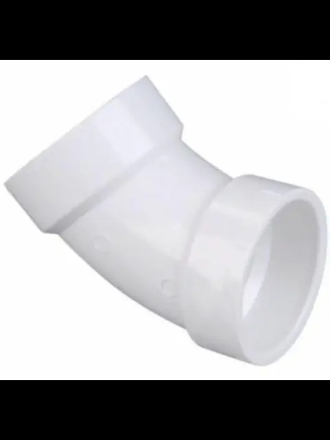 8" PVC DWV 45 1/8 Bend