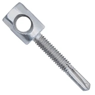 1/4-20" X 1" Side Metal Rod Hanging Anchors W/Nut - 3/8" Rod For Larger Pipe Sizes