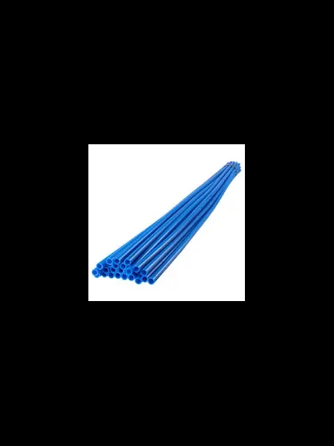 1" X 20' Straight Pipe Blue UV Shield