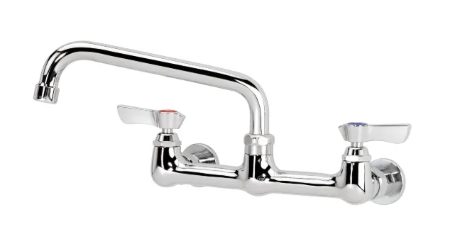Krowne 12-808L Silver Series 8" Center Wall Mount Faucet with 8" Spout