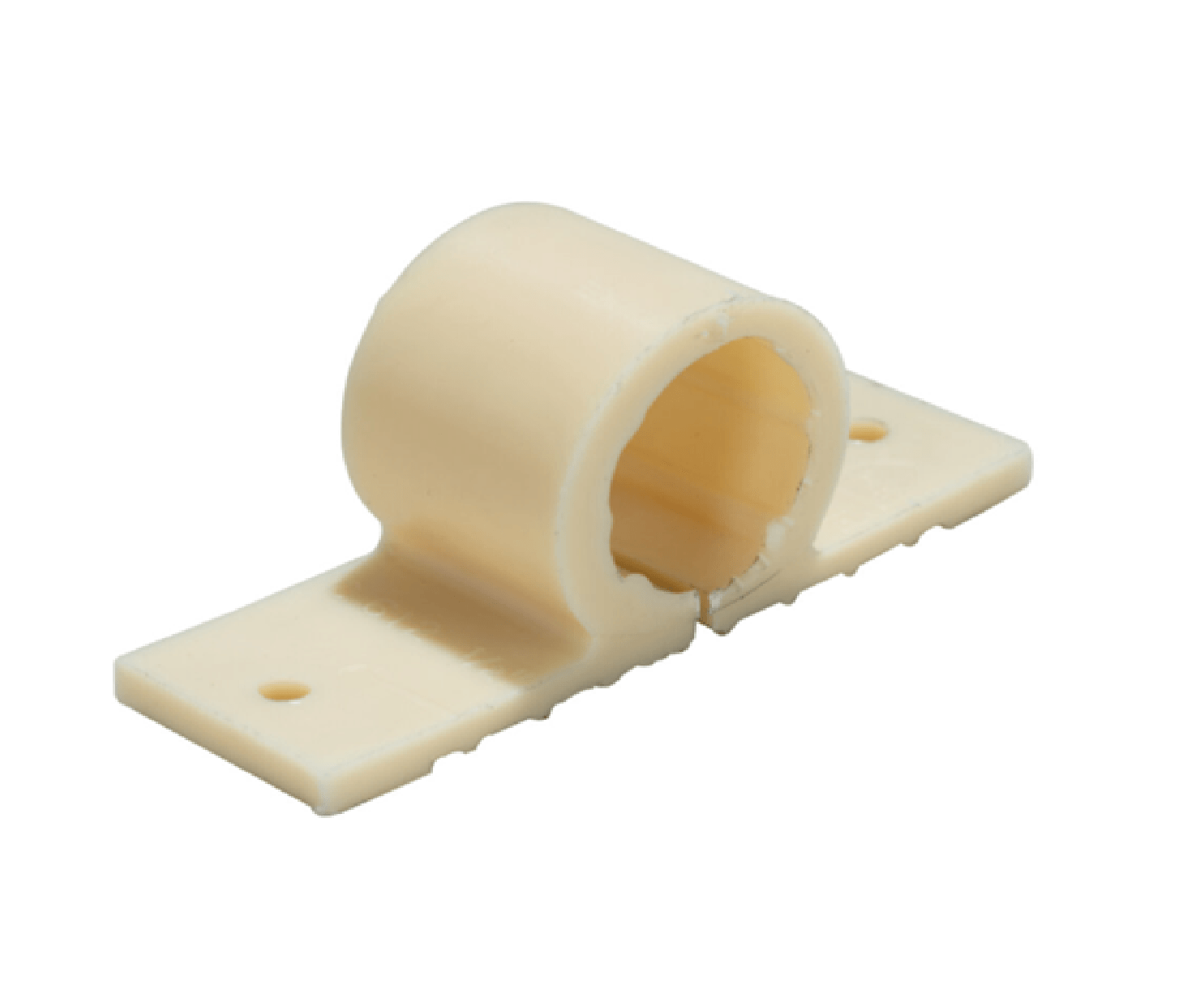 1-1/4" Plastic 2-Hole Pipe Clamp