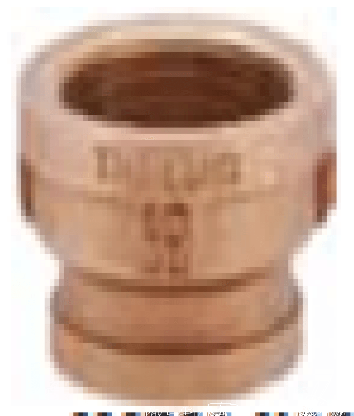 3/4" X 3/8" Brass Reducing Coupling