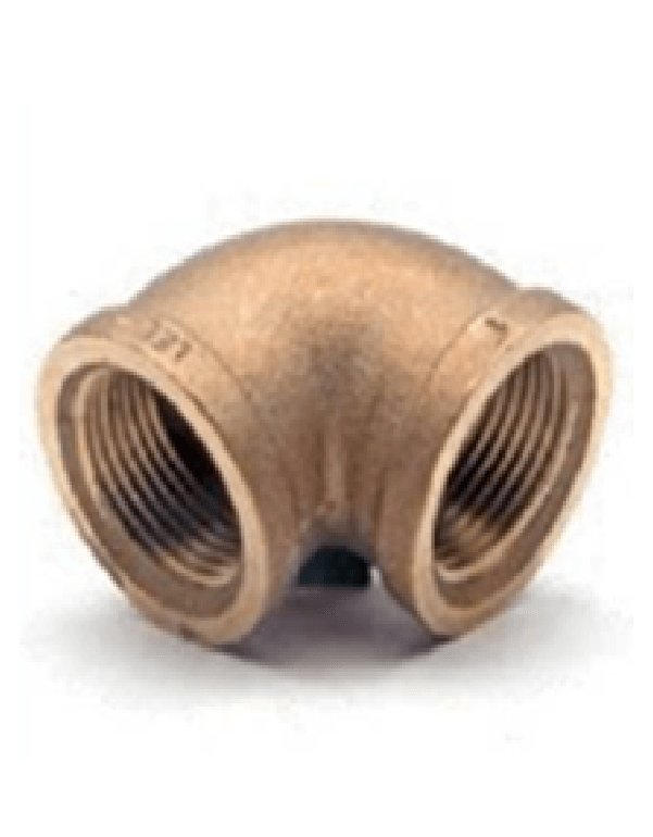 1-1/4" X 1/2" Brass Reducing Elbow