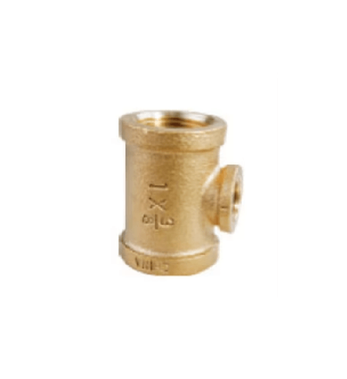 1" X 1" X 1/2" Brass Reducing Tee