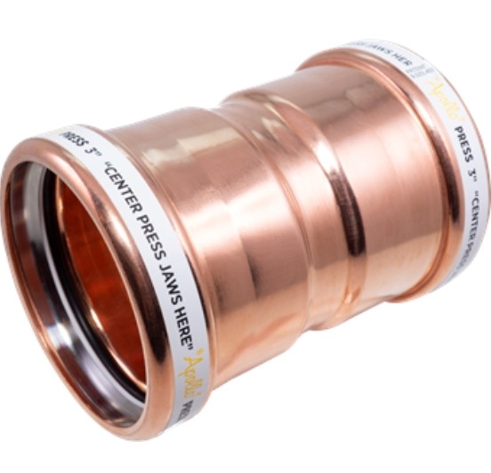 2-1/2" Copper Press Coupling W/Stop Press X Press