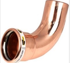 4" Copper Press 90 Elbow Street Long FTG X Press