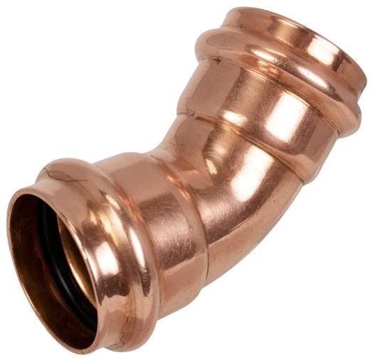 1-1/4" Copper Press 45 Elbow Press X Press