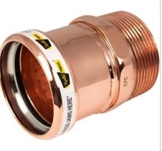 4" Copper Press Male Adapter Press X Male