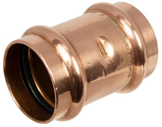 1/2" Copper Press Coupling W/Stop Press X Press