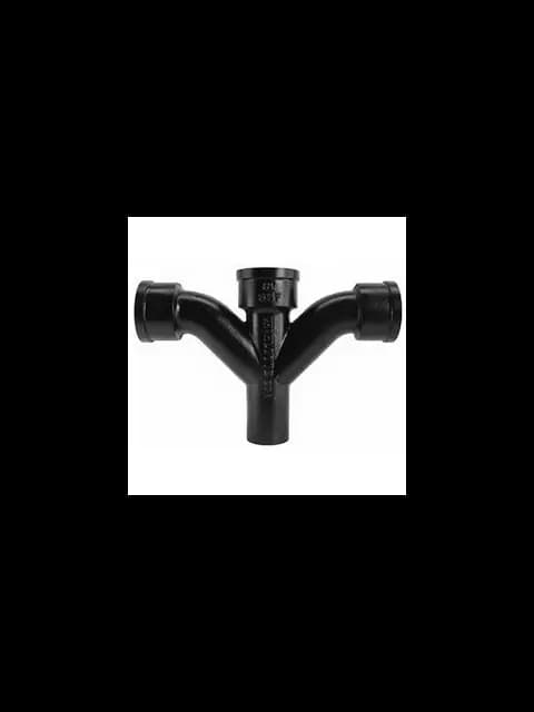 2" No Hub Cast Iron Combination Y,& 1/8 Bend Import