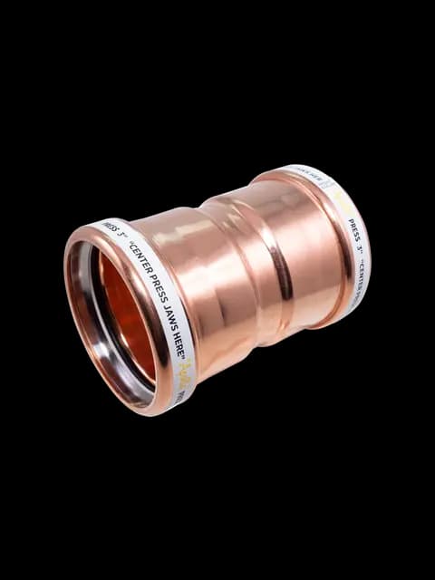 2-1/2" Copper Press Coupling,W/Stop Press X Press