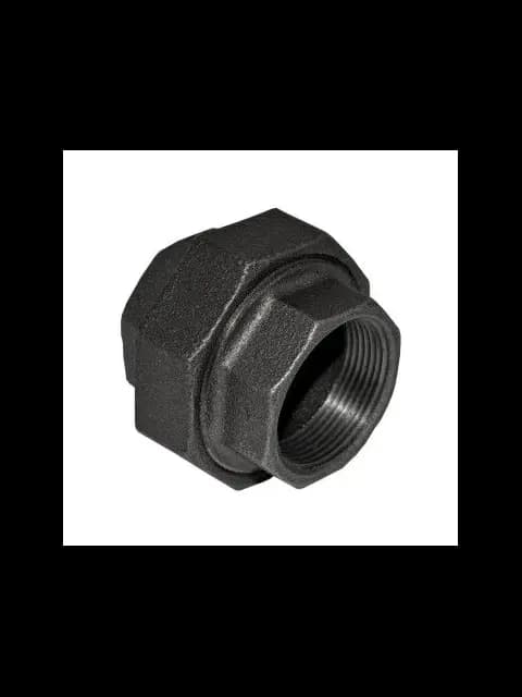 1-1/2"Black Malleable Union